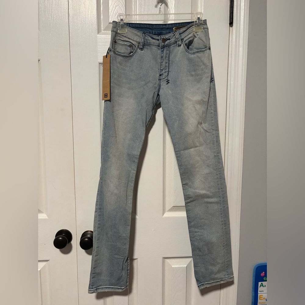 Ksubi Light Blue Straight Leg Jeans denim party travel business sport sexy pants